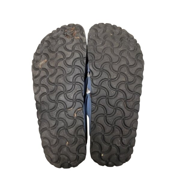 Betula Blue Slip On Slide Leather Sandals 37 Womens Size 6 - Picture 9 of 9